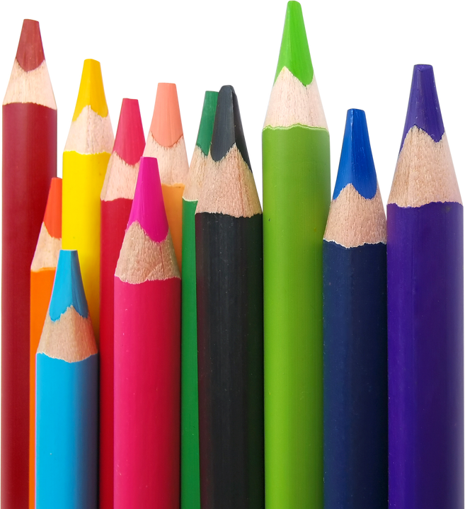 Color pencils transparent background